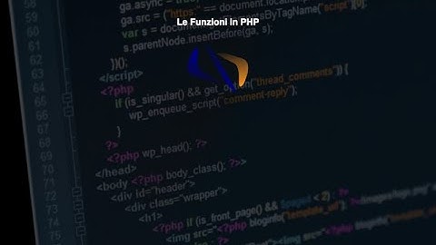 Le Funzioni in PHP