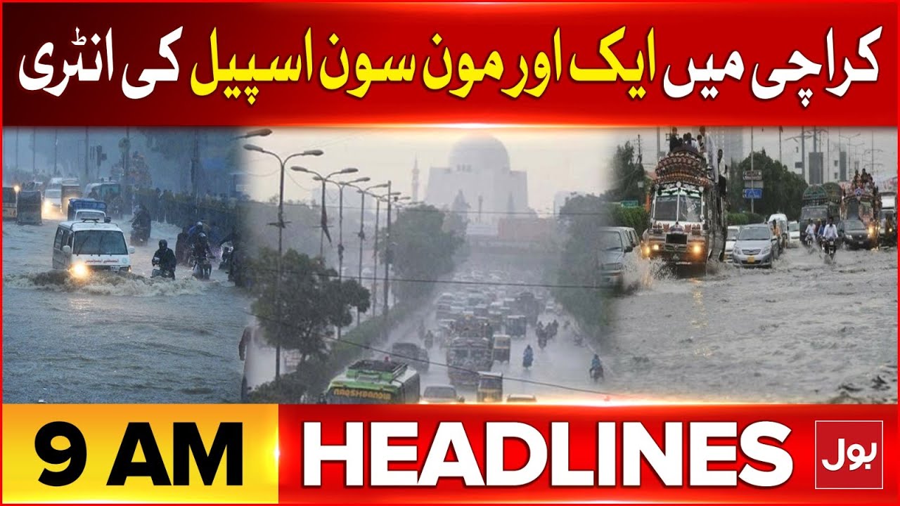 Heavy Rain Predict In Karachi | BOL News Headlines At 9 AM | Met Big ...