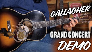 ギター GRAND CANYON model No. 300 Gallagher Gallagher Bluegrass Bell Grand Concert Guitar Demo! - YouTube