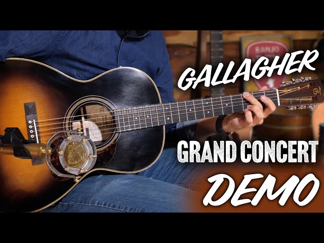 ギター GRAND CANYON model No. 300 Gallagher Gallagher Bluegrass Bell Grand Concert Guitar Demo! - YouTube