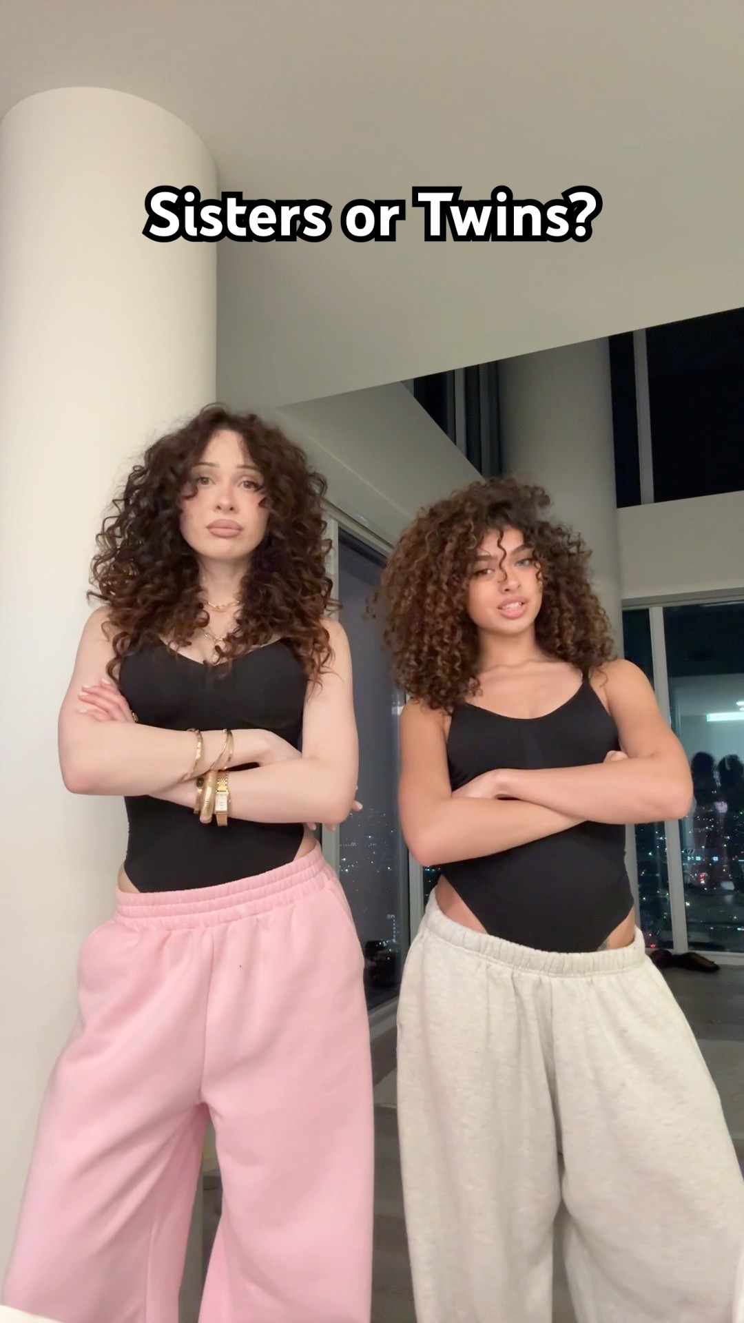 Sisters or Twins? ? ​⁠@v7ena #elsarca #tiktok