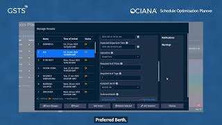 OCIANA Schedule Optimization Planner Demo | AI Port Scheduling and Resource Allocation Simulation