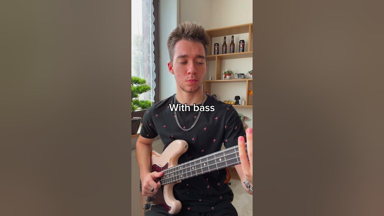 With bass vs no bass #bassplayer #bass