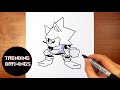 How To Draw FNF Sonic TXT V3