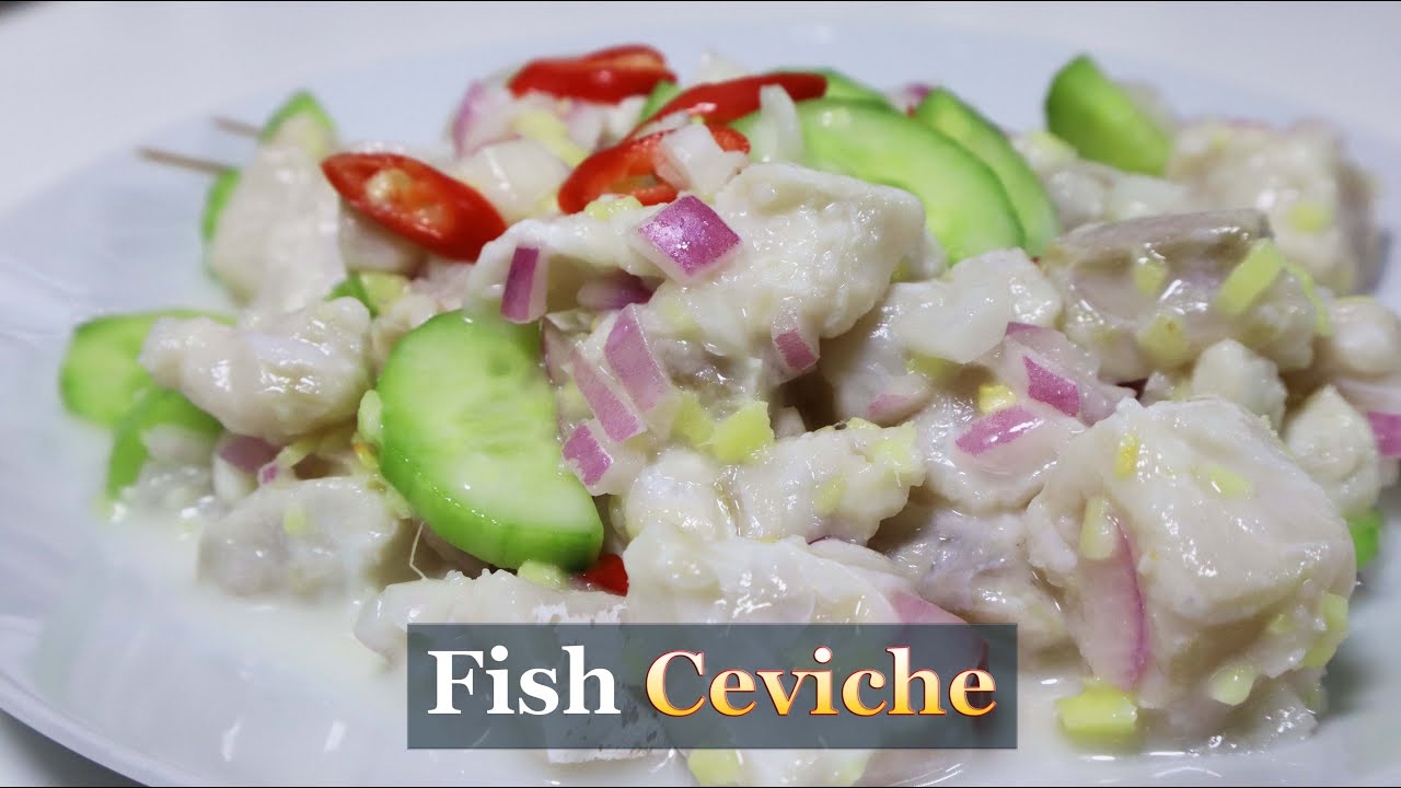 Fish Ceviche Kinilaw na Isda recipe Nile Perch YouTube