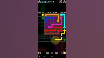 How To Solve Flow Free Bridges Blue Pack Level 28 9x9 Board Walk Through Solution Walkthrough