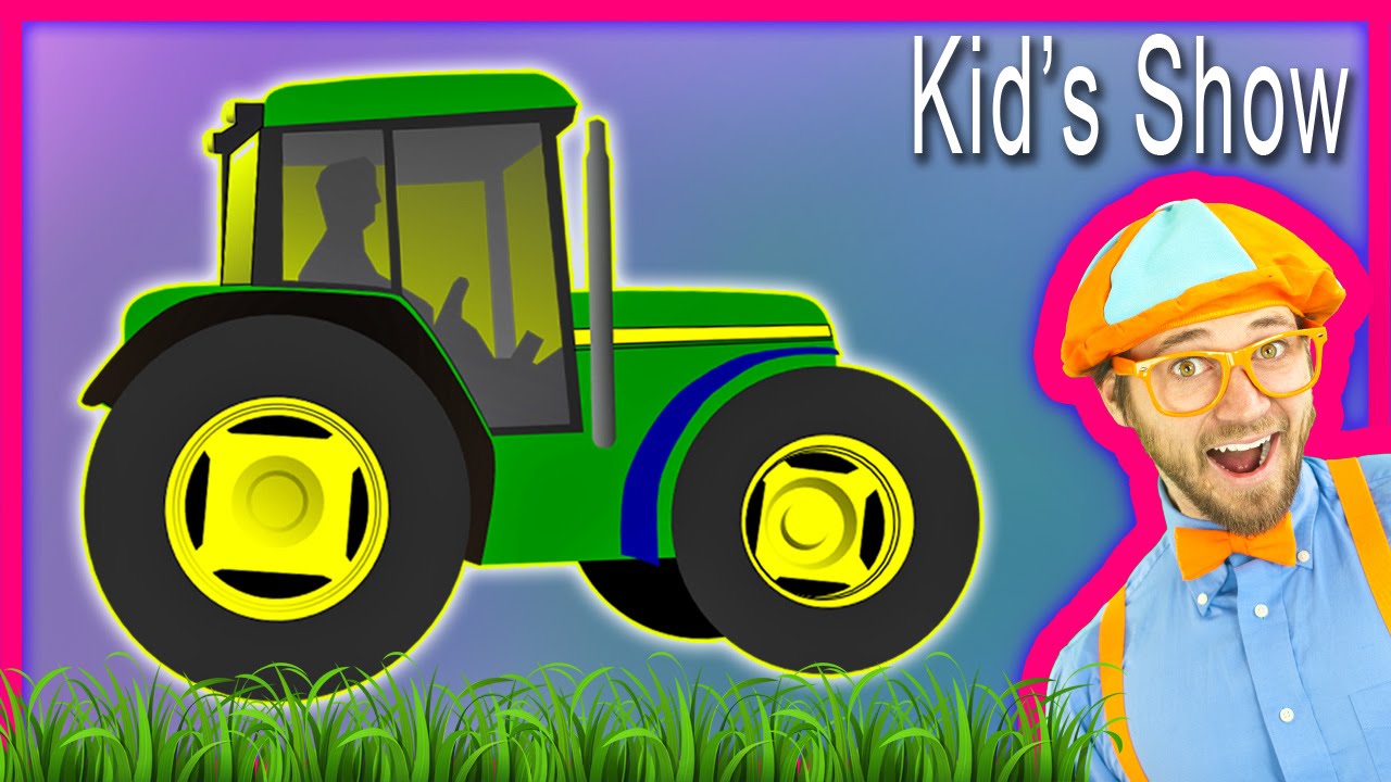 ⁣Farm Vehicles and Tractors Kids’ Show – Children’s Song and How to Draw a Tractor
