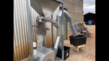 Shell Separator separating almonds