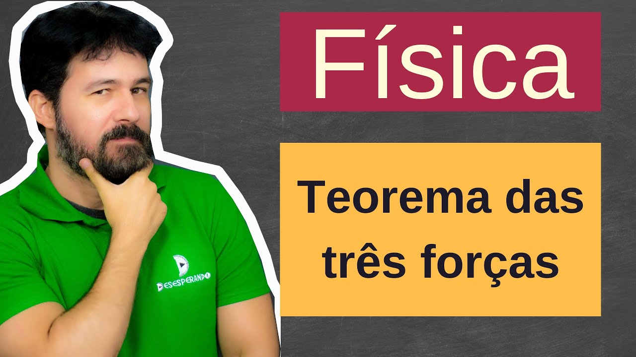 Física - Aula 89 - Teorema das três forças - Estática