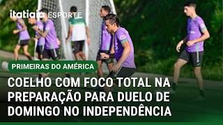 AMÉRICA SE PREPARA PARA ENFRENTAR O VILA NOVA DOMINGO PELA SÉRIE B NO INDEPENDÊNCIA