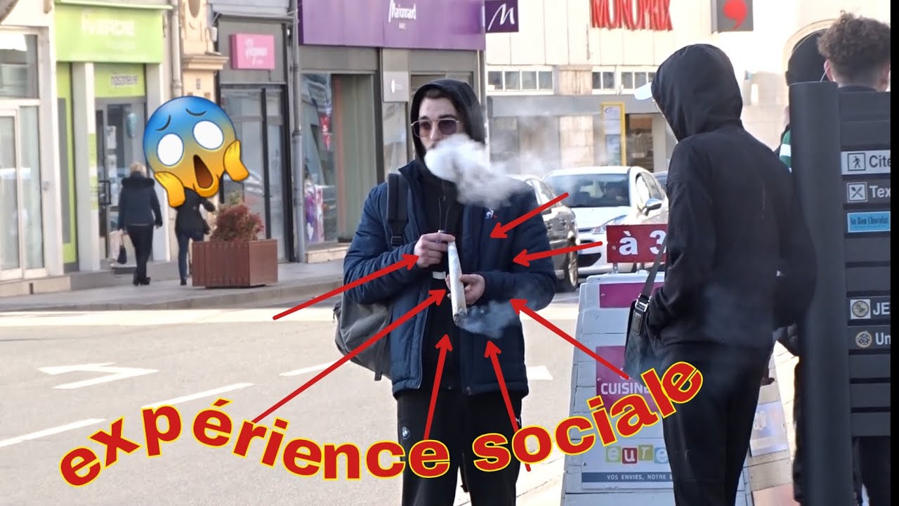 FUMER UN GIGANTESQUE JOINT EN CENTRE VILLE ! EXPÉRIENCE SOCIALE