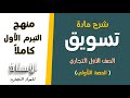 شرح مادة تسويق للصف الأول التجاري الحصة الاولي 