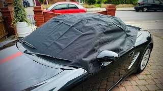 UK Custom Covers Tailored Soft Top Roof Half Cover Black - To Fit Porsche Boxster screenshot 4