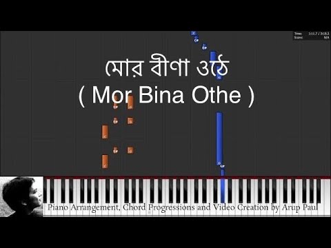 Mor Bina Othe Kon Sure Rabindra Sangeet Piano Tutorial by Arup Paul