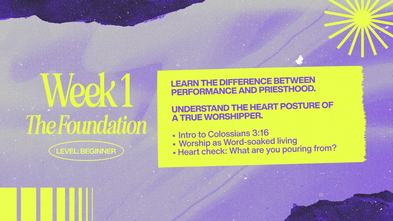 Week 1 - The Foundation