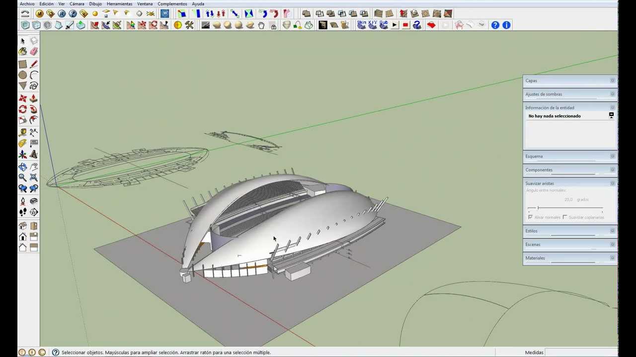 Formas concavas y convexas con Sketchup 2 - YouTube
