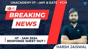 IIT Jam Response sheet out | IIT JAM PAPER ANALYSIS (Statistics) 2024 | Harsh Jaiswal
