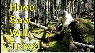Portage Trail Blowdown Clearing - Part 2: Solo 4-day canoe trip, Spring 2018
