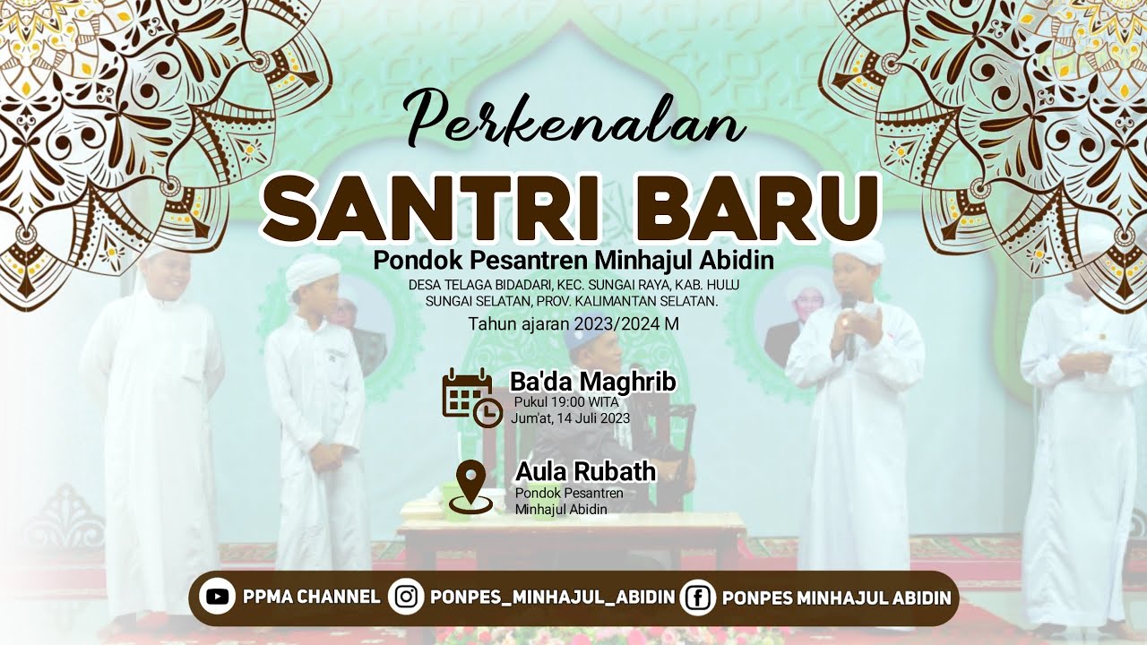 🔴LIVE PERKENALAN SANTRI BARU TAHUN AJARAN 2023/2024 | PONPES MINHAJUL ABIDIN