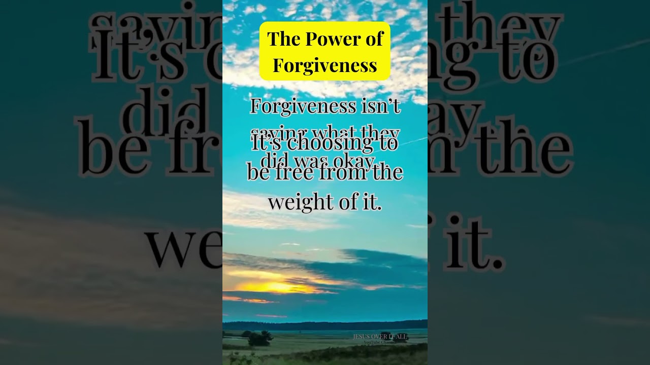 #PowerInForgiveness