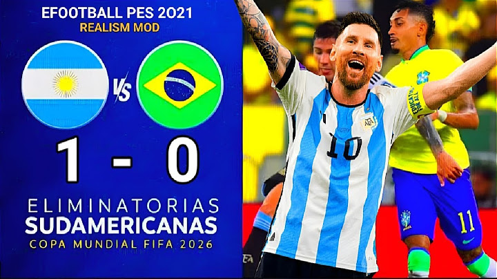 ARGENTINA VS BRAZIL (1-0) | ELIMINATORIAS SUDAMERICANAS | COPA MUNDIAL FIFA 2026 | PES 21