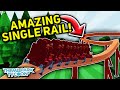 Amazing single rail roller coaster  tpt2 pov