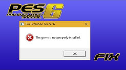 PES 6 The game is not properly installed FIX (EASY WAY)