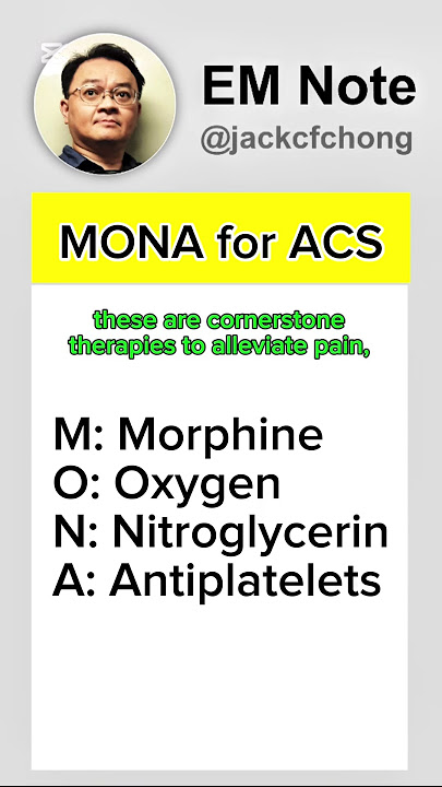 MONA Treatment for ACS #acls