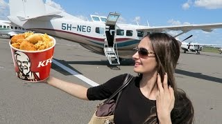 KFC Delivery By A Private Plane !!!