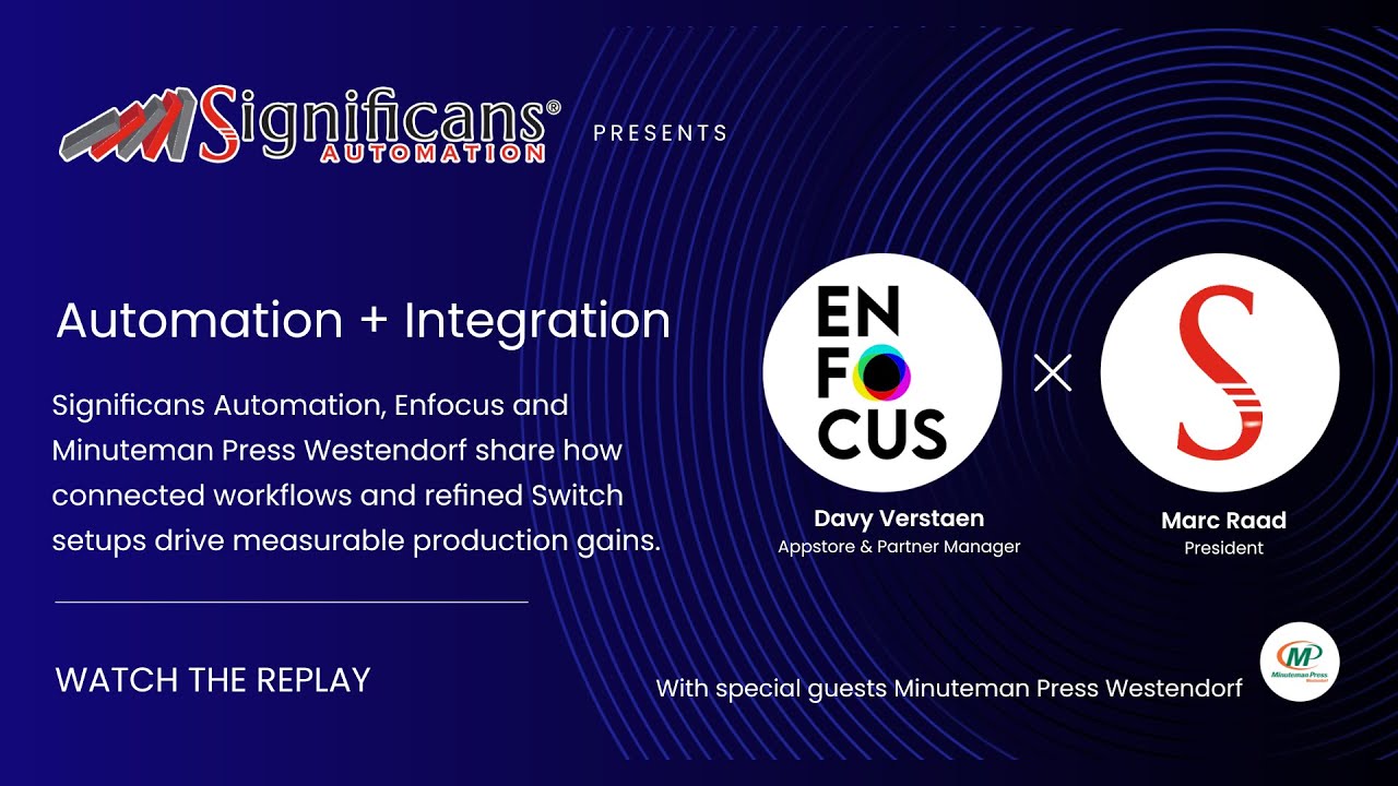 Automation + Integration: Enfocus Switch and the App Store (with Minuteman Press Westendorf)
