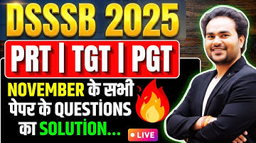 CLASS 85 : DSSSB MATHS PYQ by Jai | Important for PRT  TGT PGT Exams