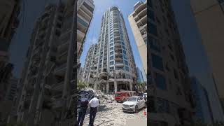 JUST IN : Tel Aviv Hit by Missile Shrapnel 🚨 6 Injured After Iran Attack Intercept