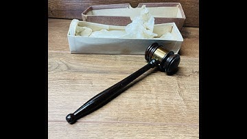 Vintage Long-Life The Jewel of Gavels & Sound Blocks 8