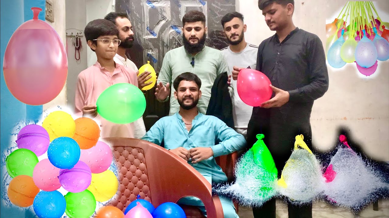 Water balloons funny video(shabi bhi blogs)