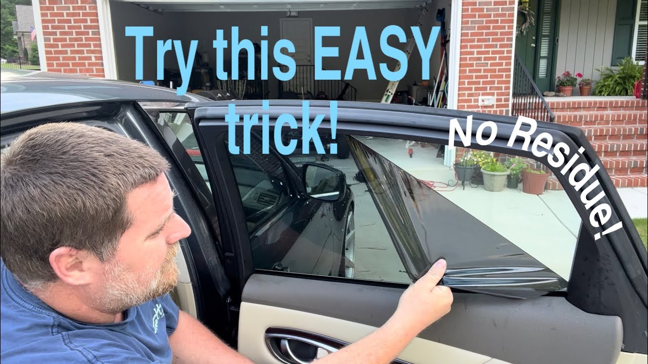 HOW TO REMOVE WINDOW TINT *THE EASY WAY!* - YouTube
