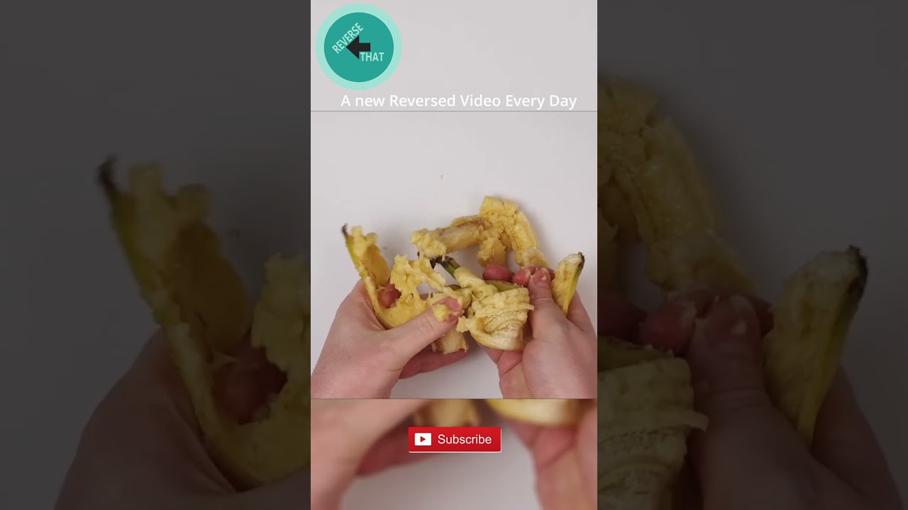 Oddly Satisfying Destruction: BANANA [In Reverse] #82