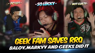BALOY, MARKYY & GEEKS SAVES RRQ HOSHI AFTER THIS GAME . . . 🤯