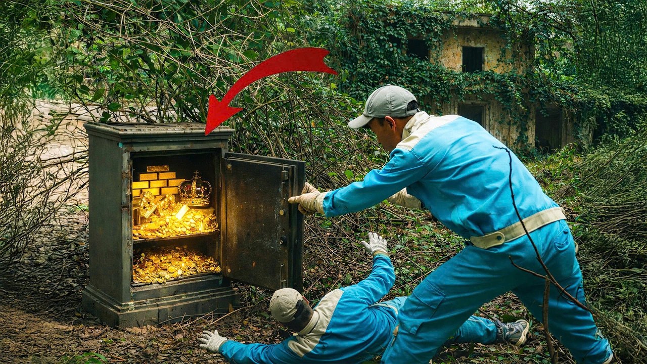 Time-Lapse: hey Found a Locked Safe Near an Abandoned House – What Was Inside Left Them Speechless!