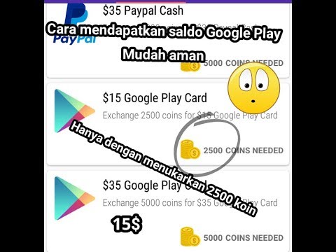 Cara menambah saldo google play gratis