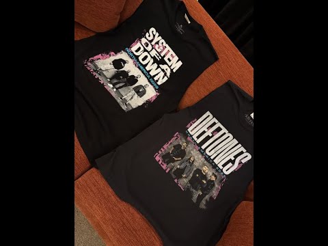 Misprinted merch form System Of A Down & Deftones show in Toronto now collectors items