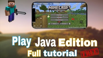 How to play Minecraft JAVA EDITION on mobile || Java edition on mobile ||