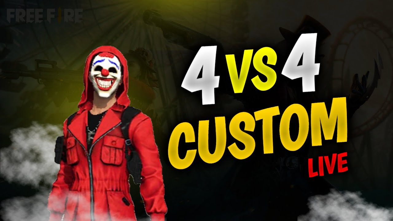 Free Fire Live Custom Room Giveway Freefirelive Clashsquadcustomlive 4vs4customroomlive Youtube