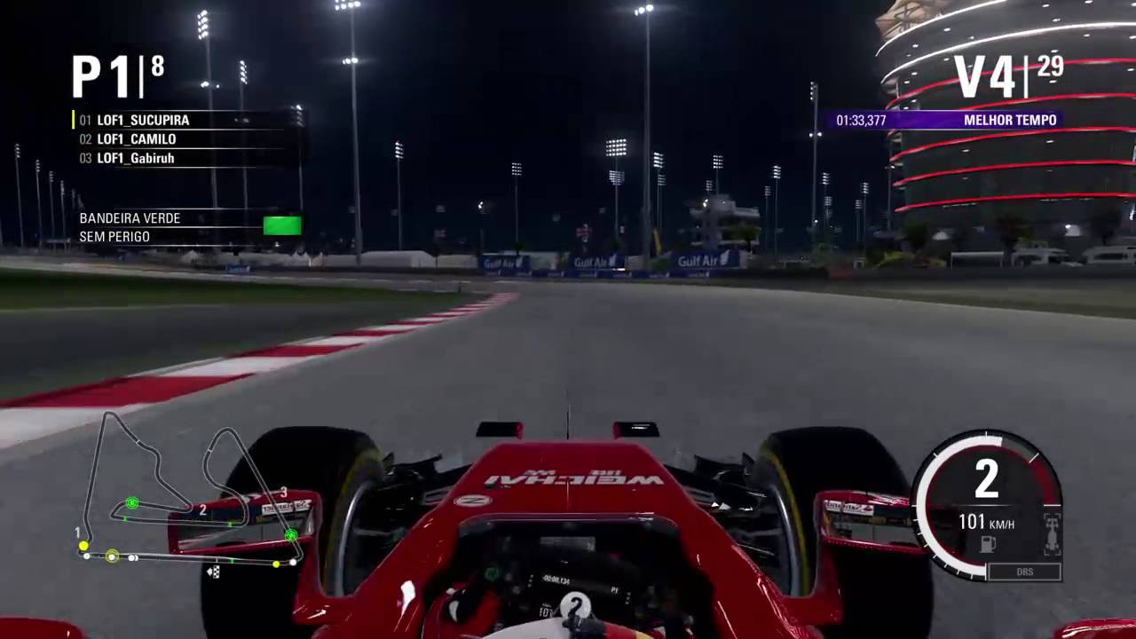 LOF1-LIGA ONLINE F1 - #2 Treino - GP BAHREN - 17/08/2016 playstation 4 fravega