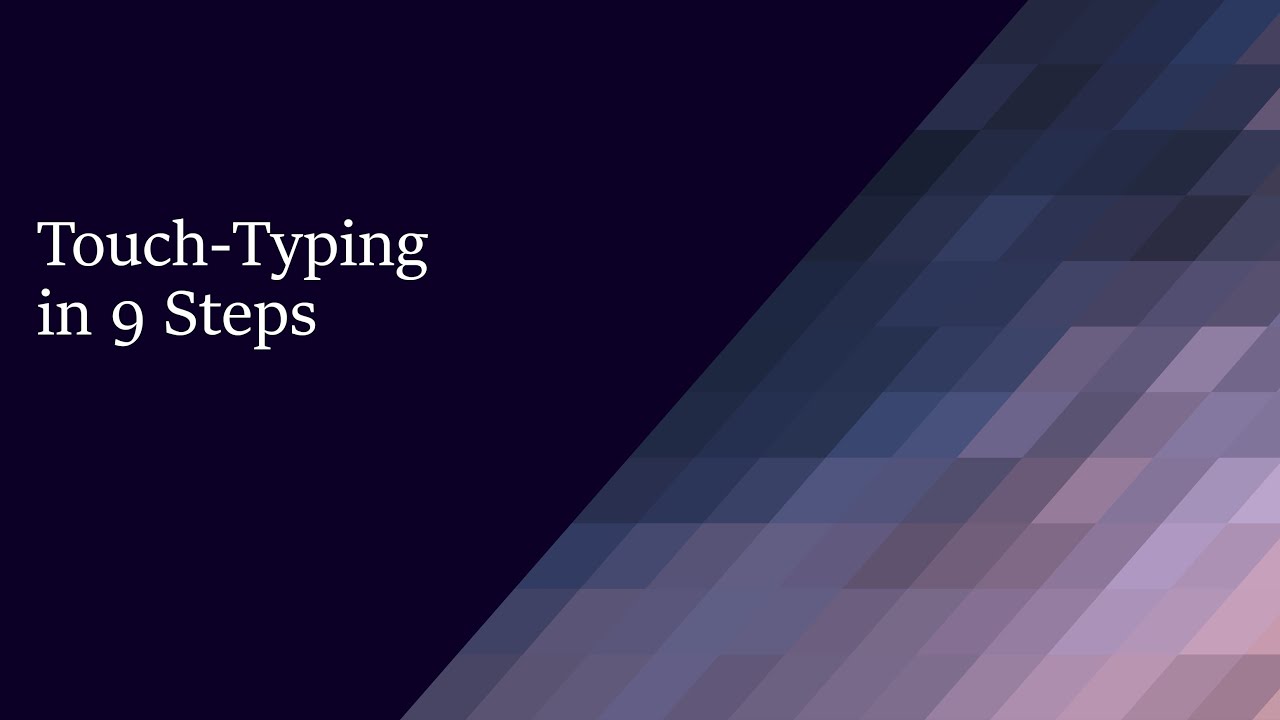How I Learned - Typing Without Looking At The Screen - Touch Typing ...