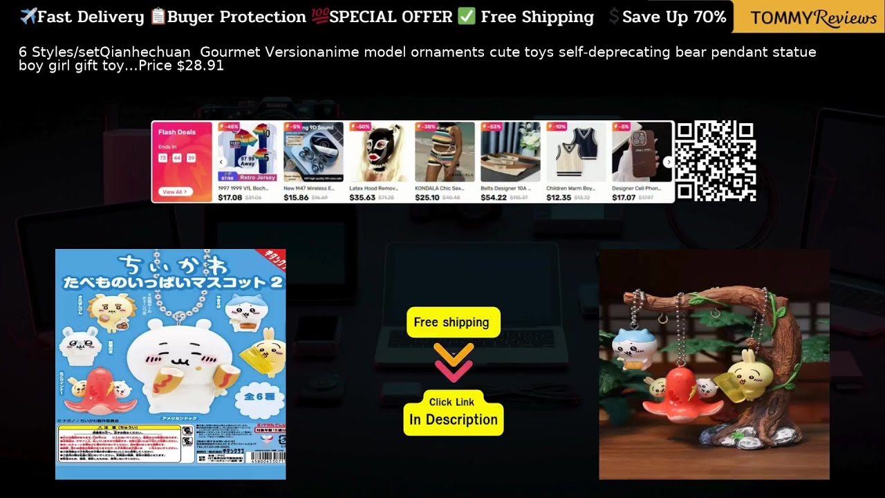 Cute Anime Bear Pendant Statue - Self-Deprecating Toy for Boys &amp; Girls 