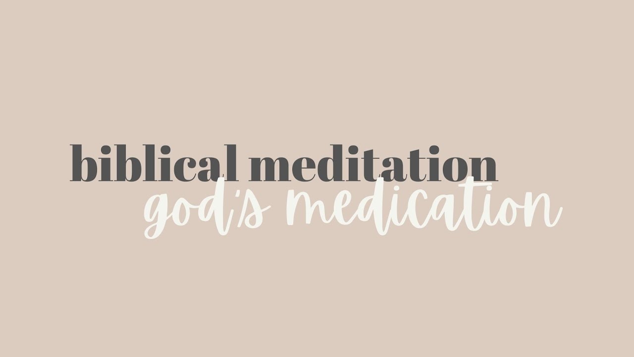 Biblical Meditation, God's Medication Mark Hankins Ministries YouTube
