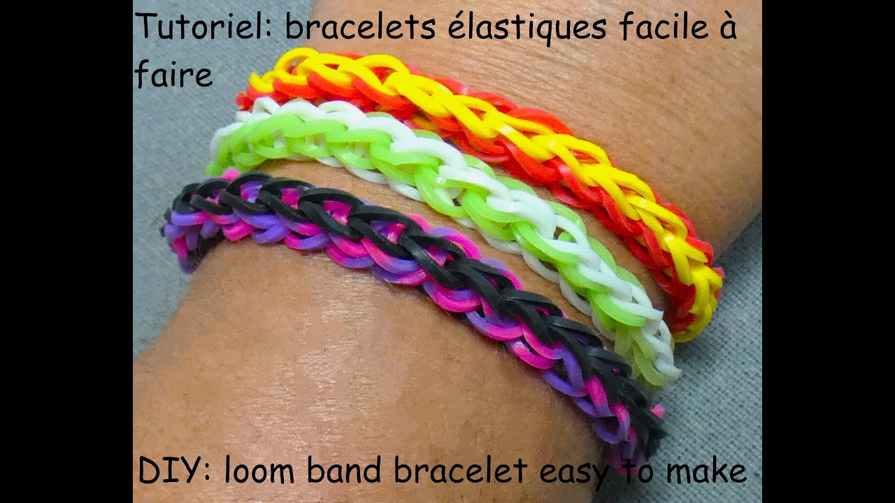 tutoriel: bracelets élastiques motif tresse - les confections de laurence