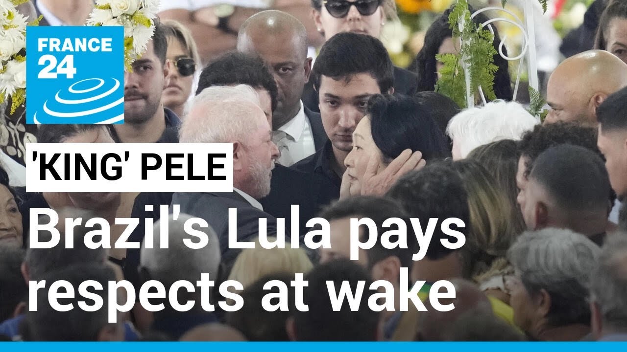 Brazil's Lula pays respects to football great Pelé at packed stadium wake • FRANCE 24 English