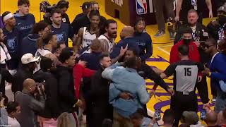 Shannon Sharpe Steven Adams and Dillon Brooks Courtside Argument