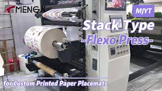 Celebrity 4 Color Stack Type Flexo Printing Machine for Custom Printed Paper Placemats Wealth